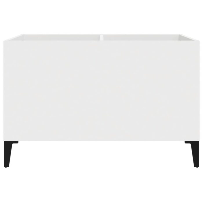 Armoire à disques blanc 74,5x38x48 cm bois d'ingénierie – Image 3