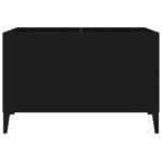 Armoire à disques noir 74,5x38x48 cm bois d'ingénierie – Image 3
