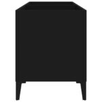 Armoire à disques noir 74,5x38x48 cm bois d'ingénierie – Image 4