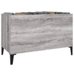 Armoire à disques sonoma gris 74,5x38x48 cm bois d'ingénierie – Image 2
