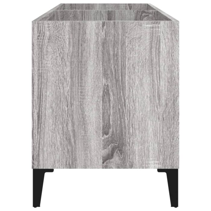Armoire à disques sonoma gris 74,5x38x48 cm bois d'ingénierie – Image 4