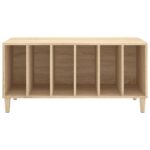 Armoire à disques chêne sonoma 100x38x48 cm bois d'ingénierie – Image 3