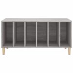 Armoire à disques sonoma gris 100x38x48 cm bois d'ingénierie – Image 3