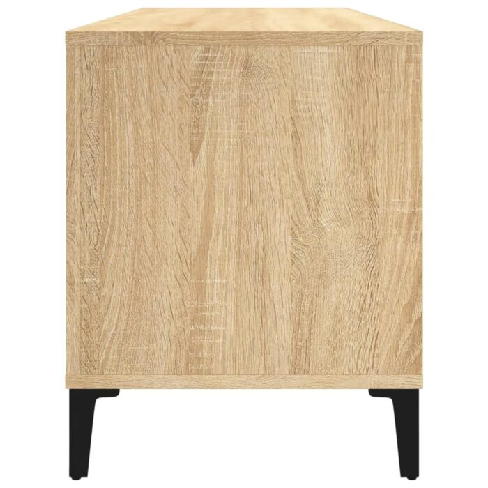 Armoire à disques chêne sonoma 100x38x48 cm bois d'ingénierie – Image 4
