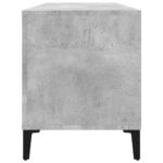 Armoire à disques gris béton 100x38x48 cm bois d'ingénierie – Image 4