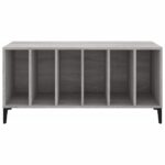 Armoire à disques sonoma gris 100x38x48 cm bois d'ingénierie – Image 3