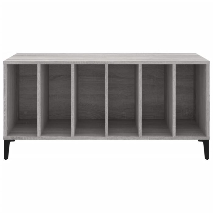 Armoire à disques sonoma gris 100x38x48 cm bois d'ingénierie – Image 3