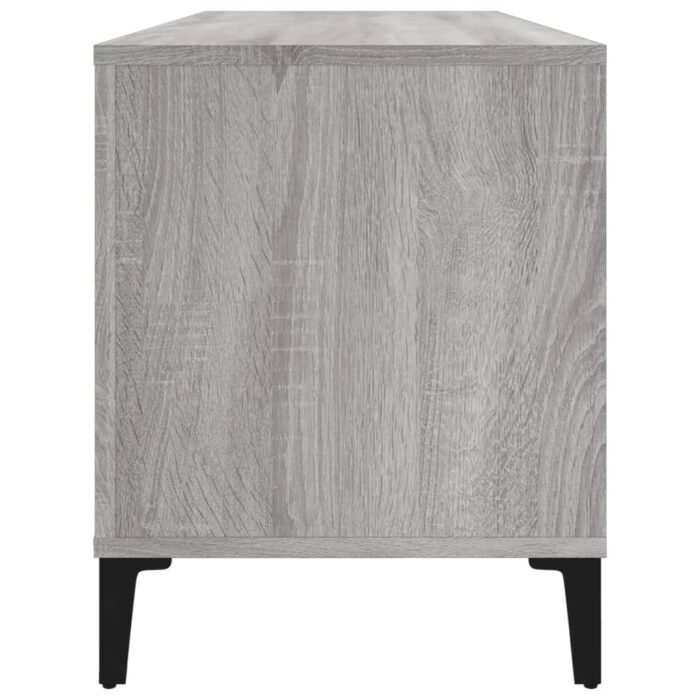 Armoire à disques sonoma gris 100x38x48 cm bois d'ingénierie – Image 4