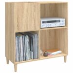 Armoire à disques chêne sonoma 84,5x38x89 cm bois d'ingénierie – Image 2