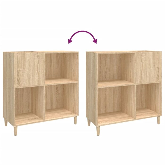 Armoire à disques chêne sonoma 84,5x38x89 cm bois d'ingénierie – Image 5