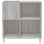 Armoire à disques sonoma gris 84,5x38x89 cm bois d'ingénierie – Image 3