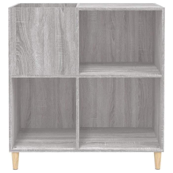 Armoire à disques sonoma gris 84,5x38x89 cm bois d'ingénierie – Image 3
