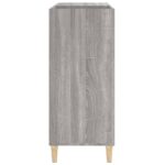 Armoire à disques sonoma gris 84,5x38x89 cm bois d'ingénierie – Image 4