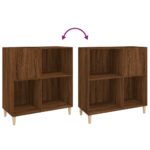 Armoire à disques chêne marron 84,5x38x89 cm bois d'ingénierie – Image 5