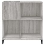 Armoire à disques sonoma gris 84,5x38x89 cm bois d'ingénierie – Image 3