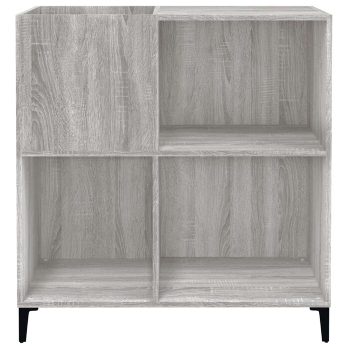 Armoire à disques sonoma gris 84,5x38x89 cm bois d'ingénierie – Image 3