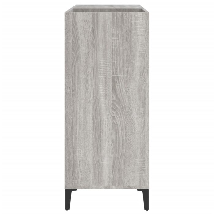 Armoire à disques sonoma gris 84,5x38x89 cm bois d'ingénierie – Image 4