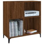 Armoire à disques chêne marron 84,5x38x89 cm bois d'ingénierie – Image 2