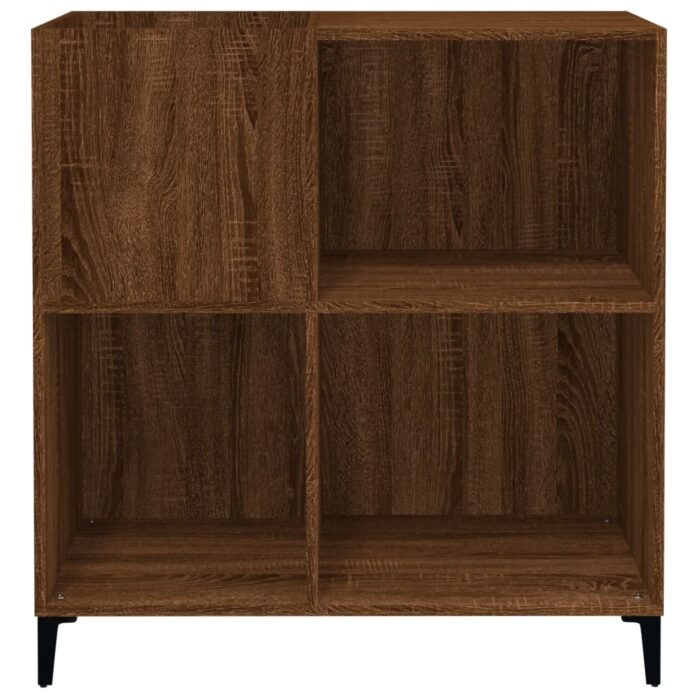 Armoire à disques chêne marron 84,5x38x89 cm bois d'ingénierie – Image 3