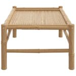 Table basse de jardin 100x55x33 cm bambou – Image 2