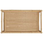 Table basse de jardin 100x55x33 cm bambou – Image 3