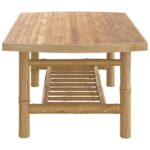 Table basse de jardin 90x55x37 cm bambou – Image 2