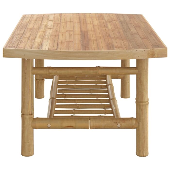 Table basse de jardin 90x55x37 cm bambou – Image 2