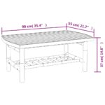 Table basse de jardin 90x55x37 cm bambou – Image 5
