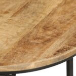 Tables gigognes 3 pcs bois de manguier massif brut – Image 5