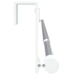 Tringles à rideau 2 pcs blanc et argenté 60-105 cm aluminium – Image 3
