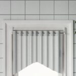 Tringles à rideau 2 pcs blanc et argenté 60-105 cm aluminium
