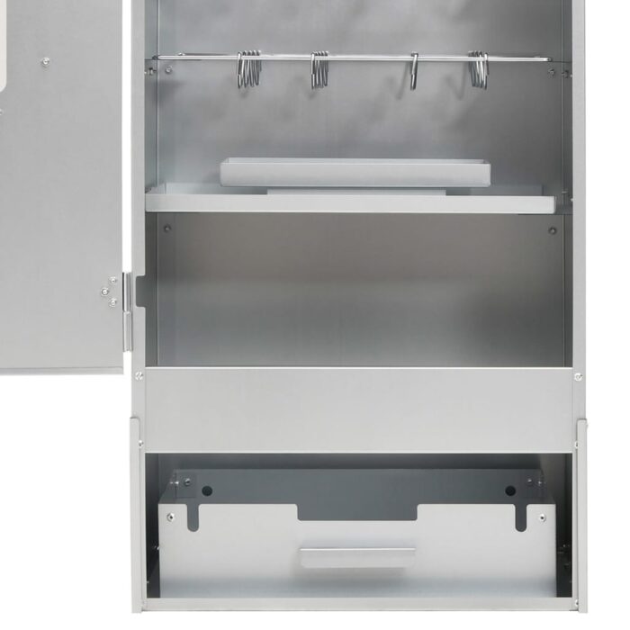Fumoir pour four à barbecue avec copeaux de bois 44,5x29x110 cm – Image 8