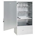 Fumoir à four à barbecue avec copeaux de bois 44,5x29x83 cm – Image 5