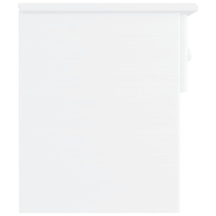Table de chevet ALTA blanc 41x35x41 cm bois de pin massif – Image 3