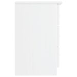 Table de chevet ALTA blanc 41x35x55,5 cm bois de pin massif – Image 3