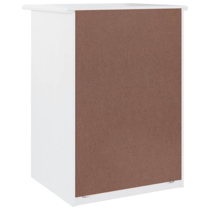 Table de chevet ALTA blanc 41x35x55,5 cm bois de pin massif – Image 4