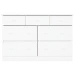 Commode ALTA blanc 112x35x73 cm bois massif de pin – Image 2