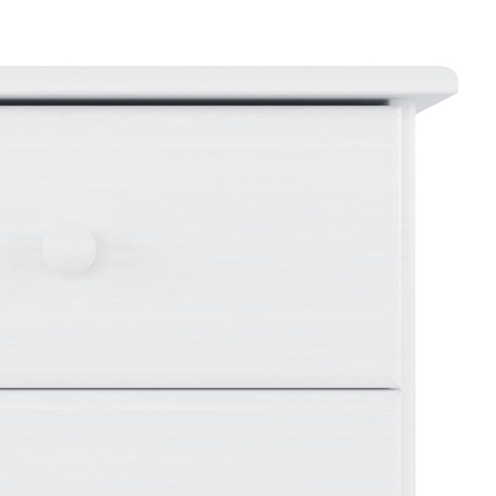 Commode ALTA blanc 112x35x73 cm bois massif de pin – Image 5