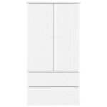 Garde-robe ALTA blanc 90x55x170 cm bois massif de pin – Image 2