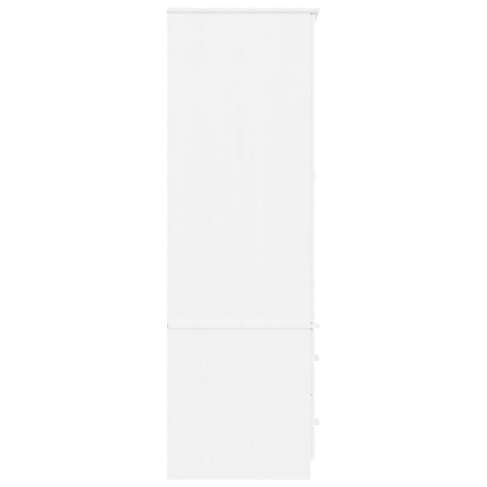 Garde-robe ALTA blanc 90x55x170 cm bois massif de pin – Image 3