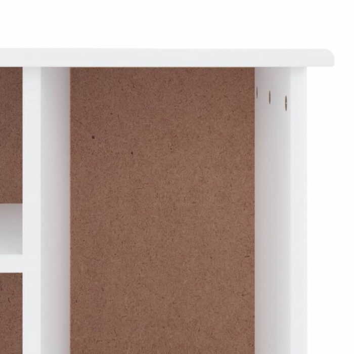 Banc à chaussures ALTA blanc 100x35x45 cm bois massif de pin – Image 4