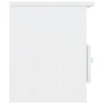 Meuble TV et tiroirs ALTA blanc 100x35x41 cm bois massif de pin – Image 2