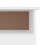 Meuble TV et tiroirs ALTA blanc 100x35x41 cm bois massif de pin – Image 4