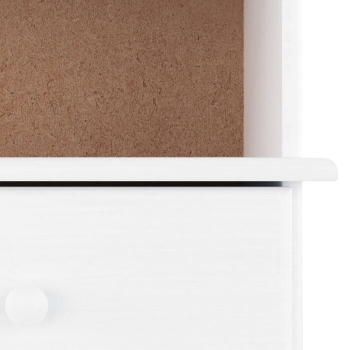 Bibliothèque et tiroirs ALTA blanc 60x35x142 cm bois massif pin – Image 5