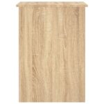 Bureau chêne sonoma 100x55x75 cm bois d'ingénierie – Image 3