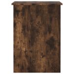Bureau chêne fumé 100x55x75 cm bois d'ingénierie – Image 3