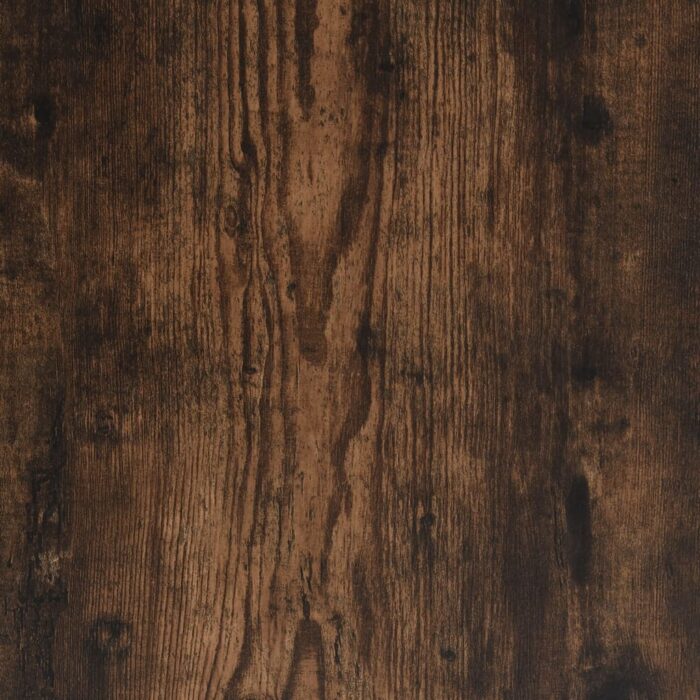 Bureau chêne fumé 100x55x75 cm bois d'ingénierie – Image 5