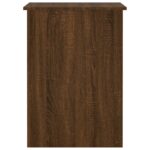 Bureau chêne marron 100x55x75 cm bois d'ingénierie – Image 3