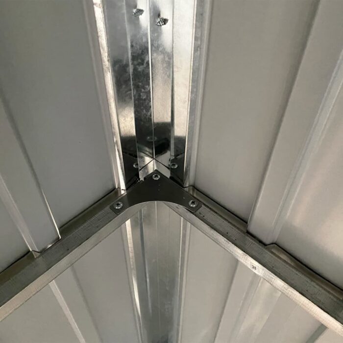 Abri de jardin avec toit prolongé marron clair 277x110,5x181 cm – Image 5