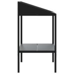 Support pour plantes anthracite 56,5x54,5x100cm acier galvanisé – Image 2
